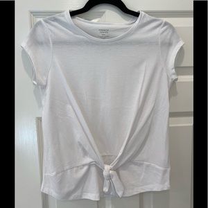 French Toast white tie front shirt NWOT